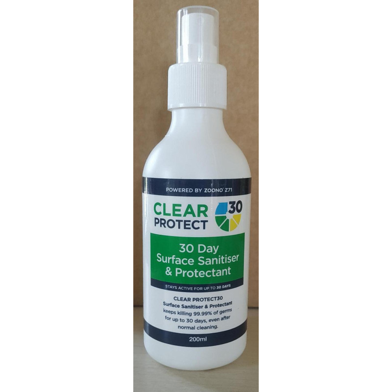 200ml water based, non-toxic, food-safe, skin safe surface sanitiser